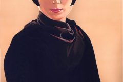 "Louise Brooks." Gouache, 12.5"x19"