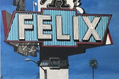 SOLD! "Felix." 18x24, Acrylic on Canvas. Collection of Michelle and Craig Costley, Portales, NM.