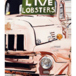 SOLD! "Live Lobsters." Gouache. Collection of Andrea Flamburis, Boston, MA.