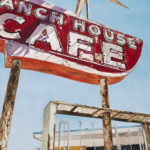 SOLD! "Ranch House Cafe." Collection of Carolyn Romberg, Brooklyn, NY.